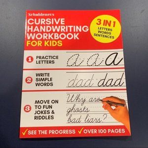 Kids cursive workbook